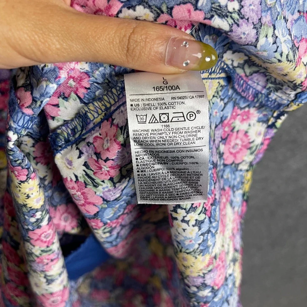 NEW Old Navy Fit & Flare Dress Womens Large Multi Floral Smocked Back Mini